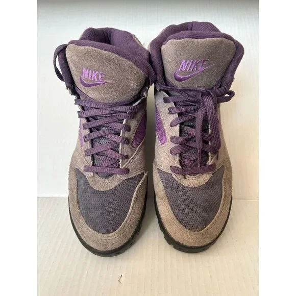 Vintage Nike Air Caldera Hiking Boots Gray Purple Women's 8 - Picture 9 of 9